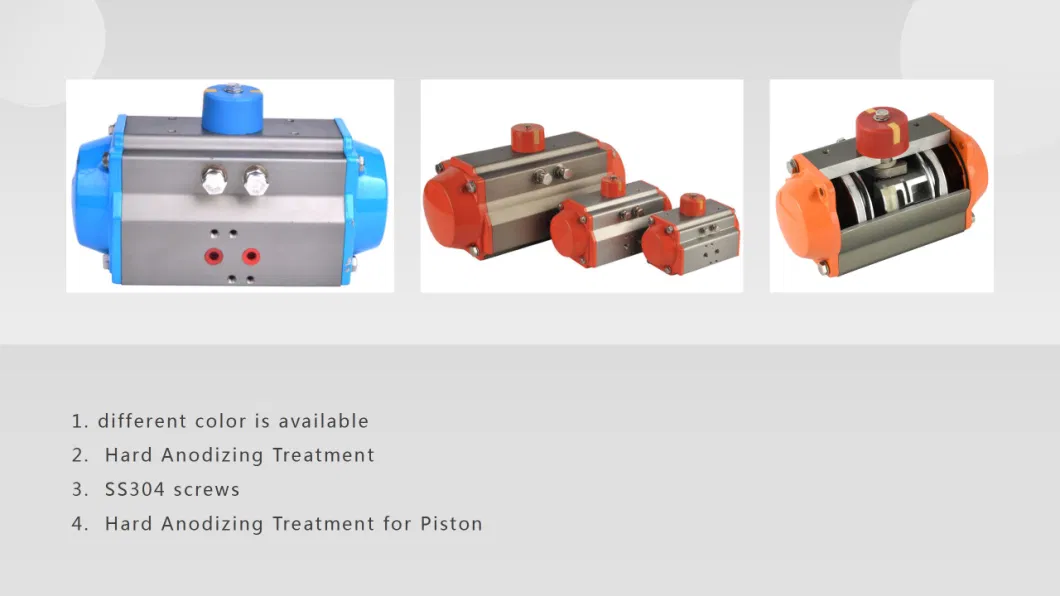 Pneumatic Actuator Single Acting Spring Return Double Acting Rotary Type